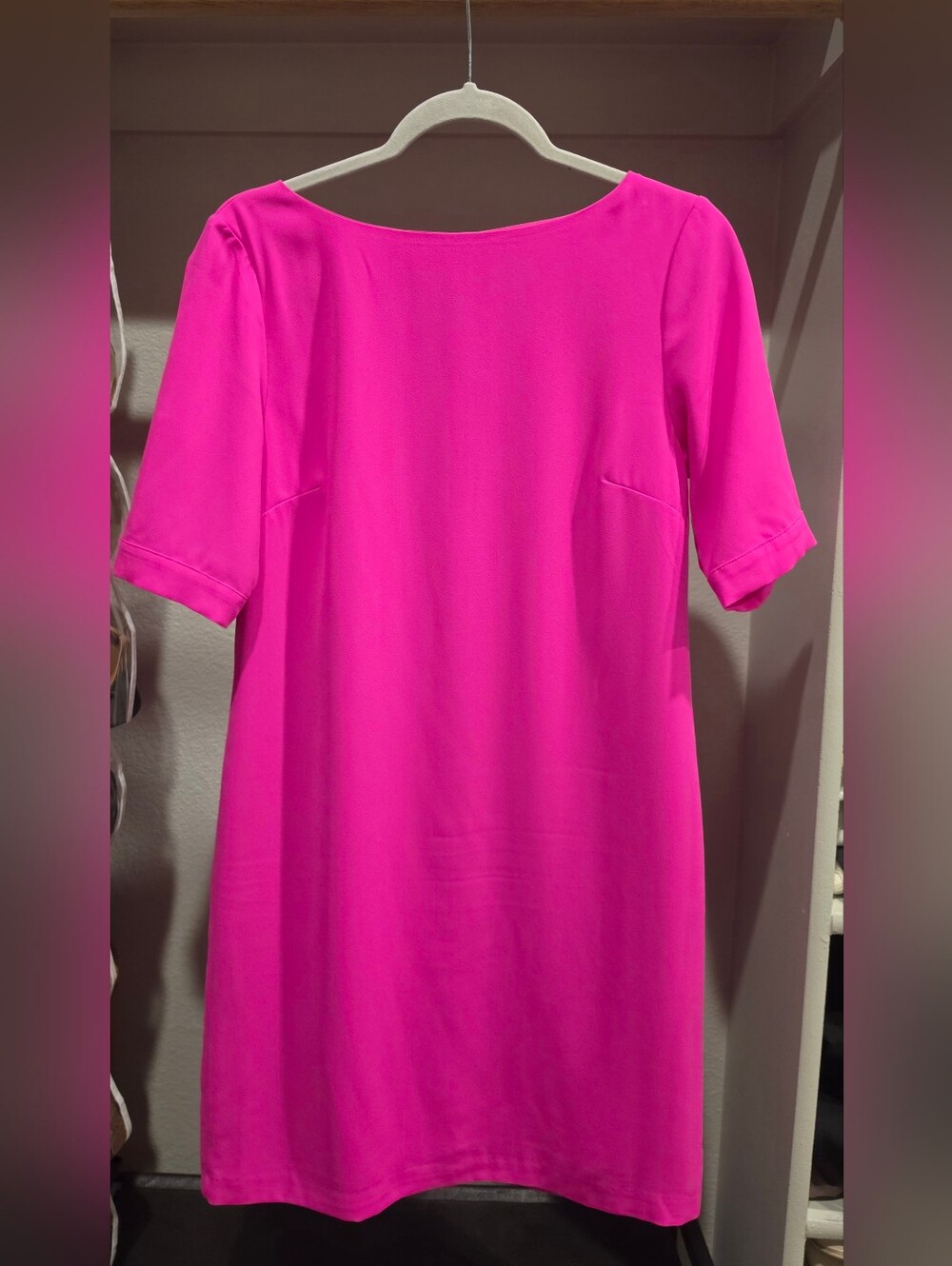 CECE MOSS CREPE SHIFT DRESS 3/4 SLEEVE Size 4